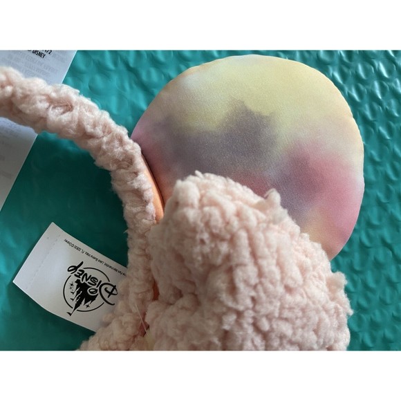 Disney Parks Water Color Tie Dye Sherpa Minnie Mouse Ears Headband NEW - Picture 3 of 5